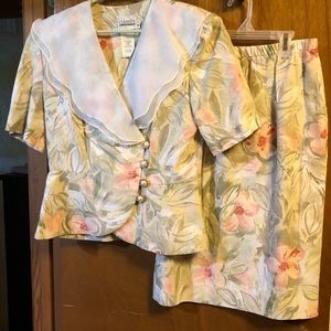 Blouse with matching skirt